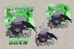 Witches brew png witches cauldron png halloween sublimation Product Image 1