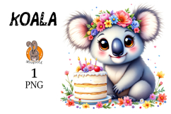 koala , birthday,cake Product Image 1