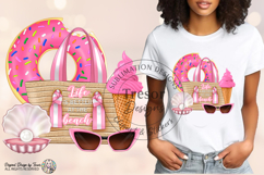 Life Is Better At The Beach Pink Design -Summer Sweet Vibes Product Image 2