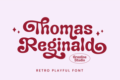 Thomas Reginald - Retro Playful Font Product Image 1