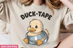 Duck-Tape PNG, Funny Duck Sublimation PNG Product Image 2