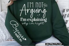 Sarcastic Quotes Sleeve Shirt SVG Bundle, Funny Quotes SVG Product Image 2