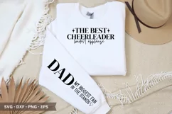 The Best Cheerleader SVG - Father's Day Sleeve T shirt Product Image 1