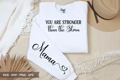 You are Stronger then the Storm SVG - T-Shirt Design Product Image 1