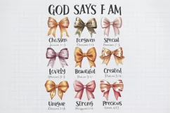 Fall Autumn God say i am sublimation PNG CLIPART Product Image 2