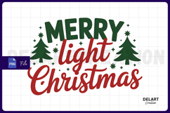 Merry Light Christmas PNG Design Product Image 1