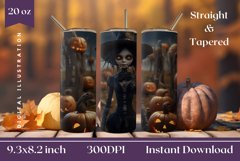 3D Halloween Sublimation Design, 3D Halloween Tumbler Wrap Product Image 1
