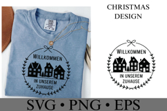 Willkommen in Unserem Zuhause Svg | Christmas Shirt Svg Product Image 2