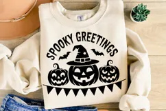 Spooky Greetings Svg | Halloween Svg | Shirt Svg Product Image 2