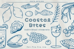 Coastal Bites - Mediterranean Food Clipart Bundle Product Image 1