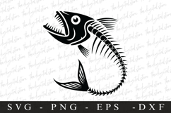 Fish skeleton SVG | SVG Cut files | Cricut Product Image 1