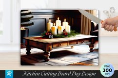 Rustic Christmas Coffee Table Cutting Board PNG Design Product Image 1