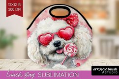 Bichon Frise Valentine Lunch Bag Valentines Day Lunch Bug Product Image 1