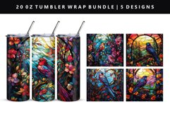 20oz Tumbler Wrap | Sublimation PNG Bundle Product Image 2