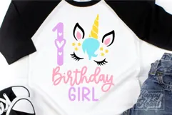 One Birthday Unicorn SVG - 1st Birthday Unicorn Shirt PNG Product Image 2