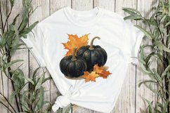 Black Pumpkins Sublimation Clipart Product Image 2