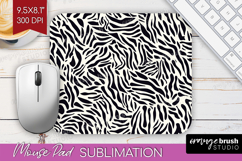 Black and White Mouse Pad Sublimation - Abstract Texture PNG Product Image 1