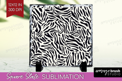 Black and White Slate PNG - Abstract Texture Square Slate Product Image 1