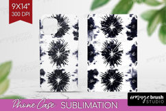 Black and White Phone Case PNG - Abstract Texture Case PNG Product Image 1