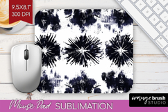 Black and White Mouse Pad Sublimation - Abstract Texture PNG Product Image 1