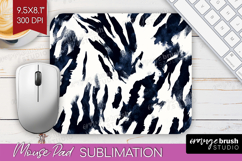 Black and White Mouse Pad Sublimation - Abstract Texture PNG Product Image 1