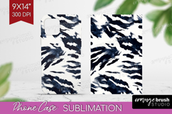 Black and White Phone Case PNG - Abstract Texture Case PNG Product Image 1