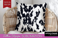 Black and White Pillow Sublimation - Abstract Texture Pillow Product Image 1