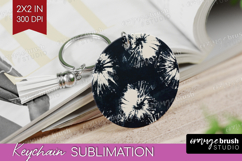 Black and White Keychain PNG - Abstract Texture Keychain Product Image 1