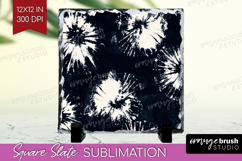 Black and White Slate PNG - Abstract Texture Square Slate Product Image 1