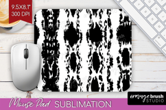 Black and White Mouse Pad Sublimation - Abstract Texture PNG Product Image 1