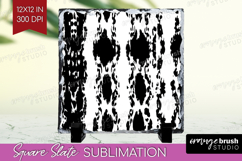 Black and White Slate PNG - Abstract Texture Square Slate Product Image 1