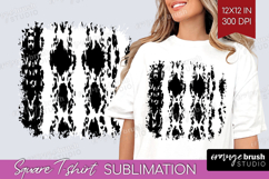 Black and White Square Tshirt Background - Abstract Texture Product Image 1
