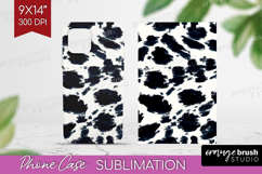 Black and White Phone Case PNG - Abstract Texture Case PNG Product Image 1