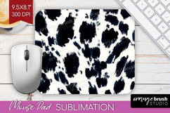 Black and White Mouse Pad Sublimation - Abstract Texture PNG Product Image 1