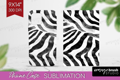 Black and White Phone Case PNG - Abstract Texture Case PNG Product Image 1