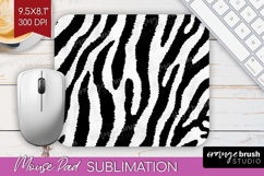 Black and White Mouse Pad Sublimation - Abstract Texture PNG Product Image 1