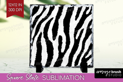 Black and White Slate PNG - Abstract Texture Square Slate Product Image 1