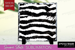 Black and White Slate PNG - Abstract Texture Square Slate Product Image 1