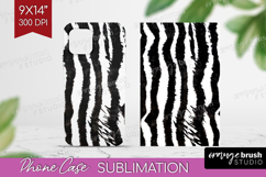 Black and White Phone Case PNG - Abstract Texture Case PNG Product Image 1