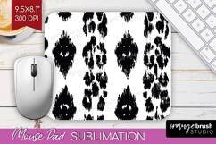 Black and White Mouse Pad Sublimation - Abstract Texture PNG Product Image 1