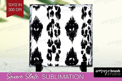 Black and White Slate PNG - Abstract Texture Square Slate Product Image 1