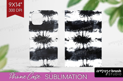 Black and White Phone Case PNG - Abstract Texture Case PNG Product Image 1