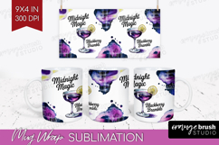 Blackberry Bramble Cocktail Mug Wrap Summer Drink Mug PNG Product Image 1