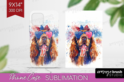 Bloodhound Dog Phone Case PNG 4th Of July Case PNG Product Image 1