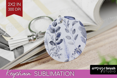 Wildflowers Keychain PNG - Summer Floral Keychain Product Image 1
