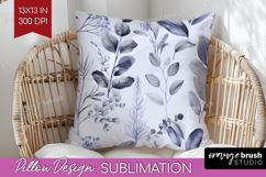 Wildflowers Pillow Sublimation - Summer Floral Pillow Cover Product Image 1