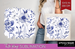 Wildflowers Tote Bag - Summer Floral Tote Bag PNG Product Image 1