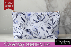 Wildflowers Cosmetic Bag - Summer Floral Makeup Bag PNG Product Image 1