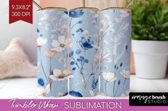 Wildflowers Tumbler Wrap - Summer Floral Tumbler PNG Product Image 1