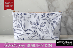 Wildflowers Cosmetic Bag - Summer Floral Makeup Bag PNG Product Image 1
